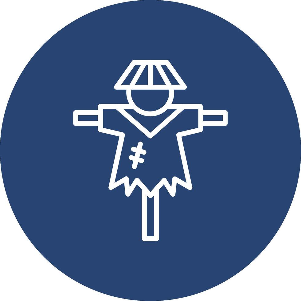 Scarecrow Modern Color Graphic Symbol vector