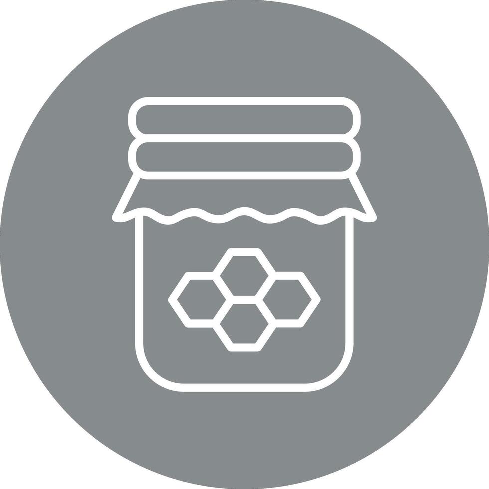 Honey Jar Modern App Interface Badge vector
