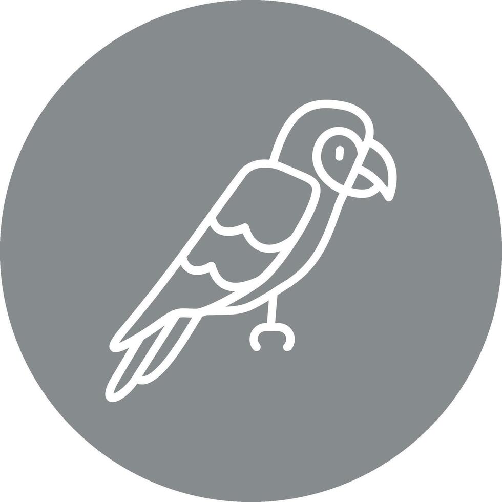 Macaw Pixel Grid Style Artwork vector