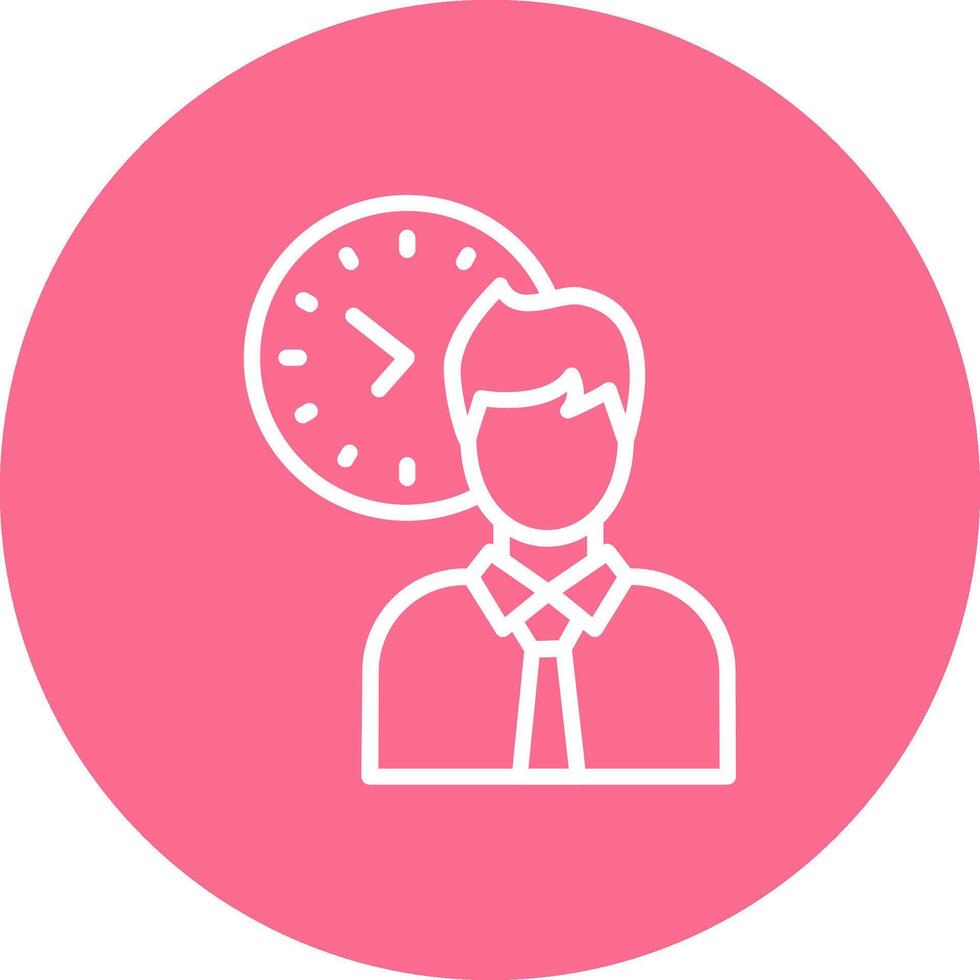 Punctuality Outlined Graphic Frame Object vector