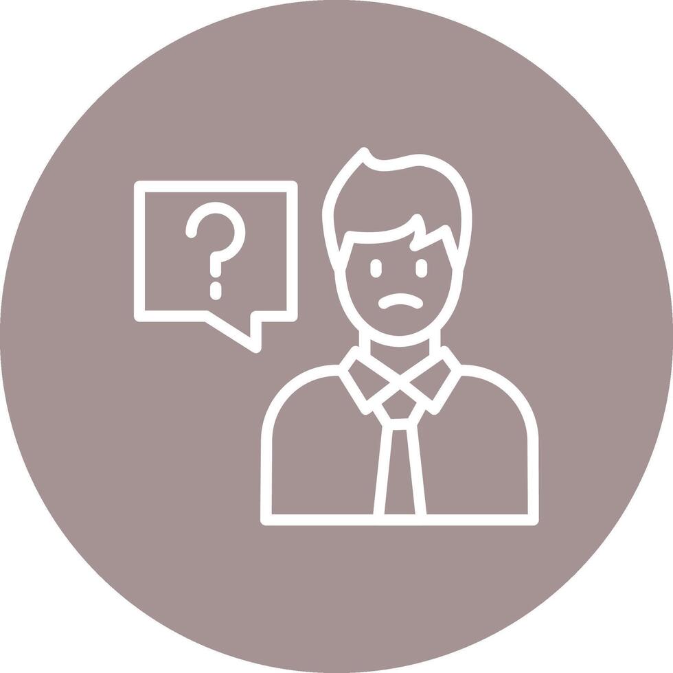 Question Clean Sketch Based Form vector