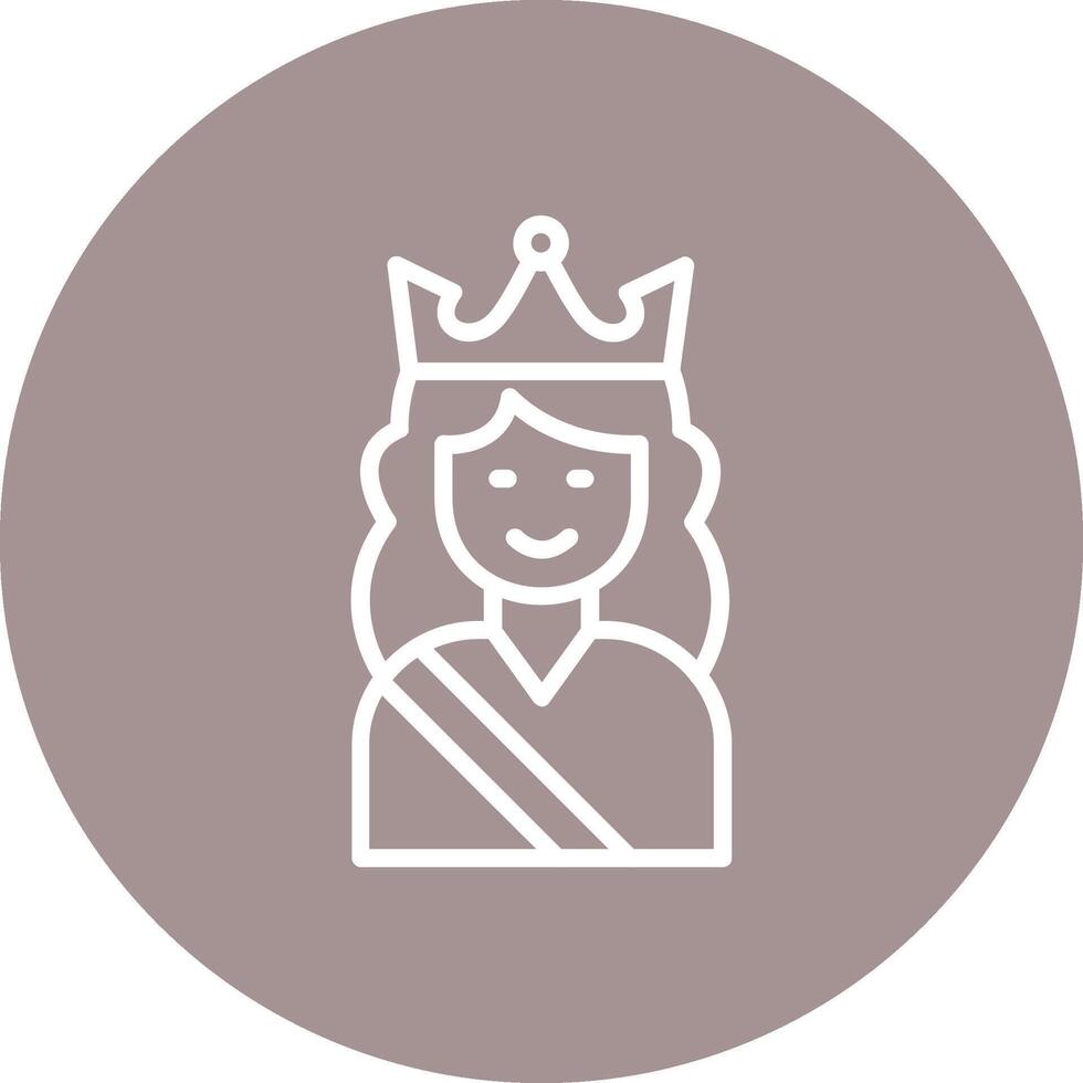 Queen Gradient Based Color Form vector