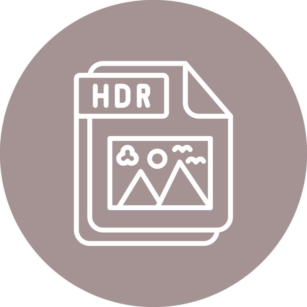 HDR Bright Minimal Flat Artwork vector