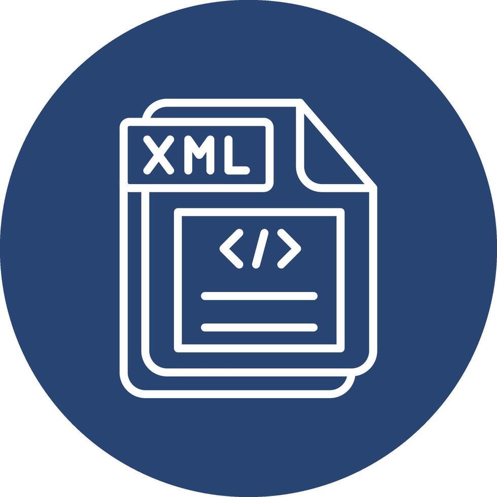 XML Neon Style UI Symbol vector