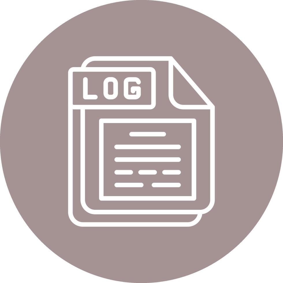 LOG Gradient Style UI Element vector