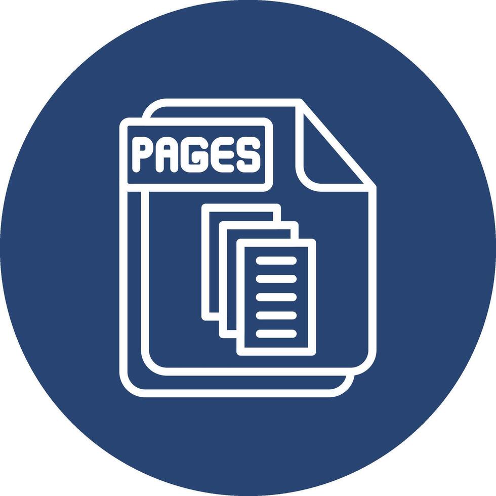 PAGES Color Brush Stroke Symbol vector
