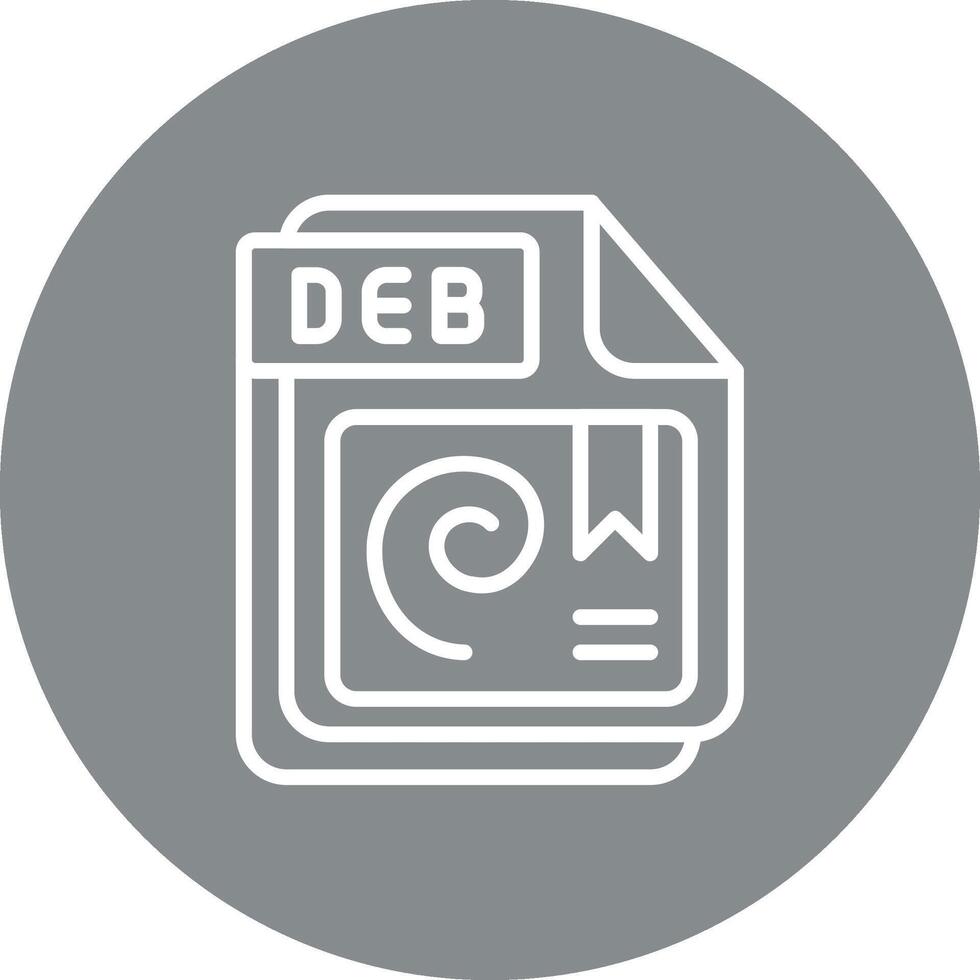 DEB Geometric Mobile App Mark vector