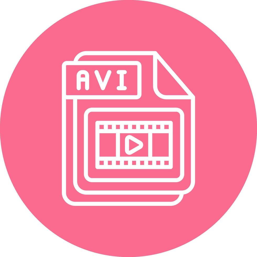 AVI High Contrast Style Badge vector