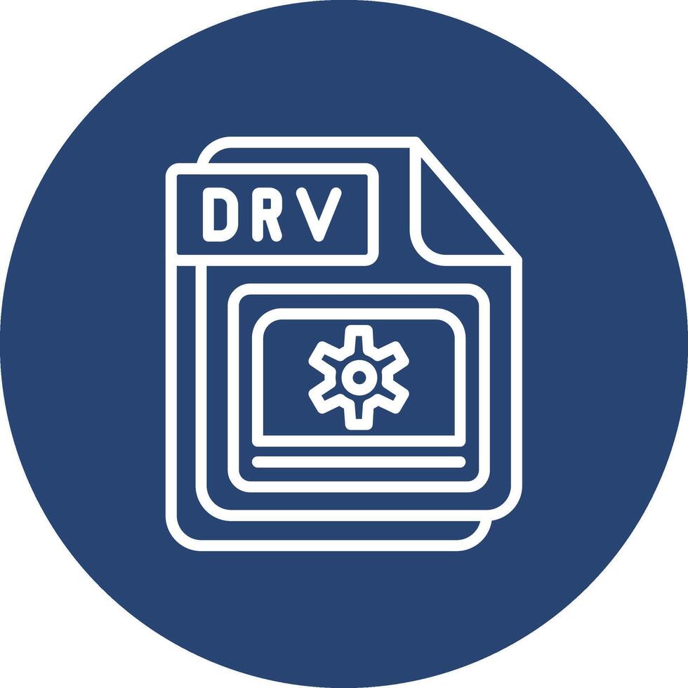 DRV Bold Line Outline Badge vector