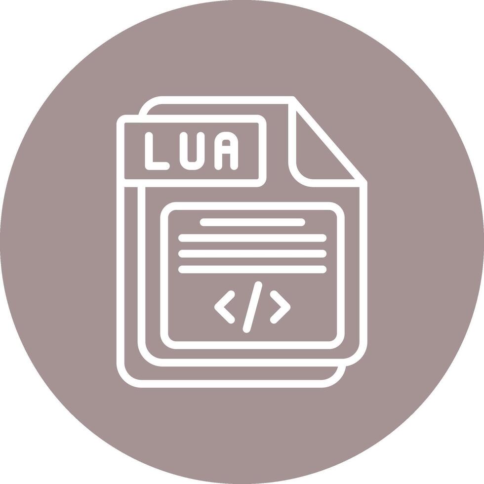 LUA Minimal Interface Design Badge vector