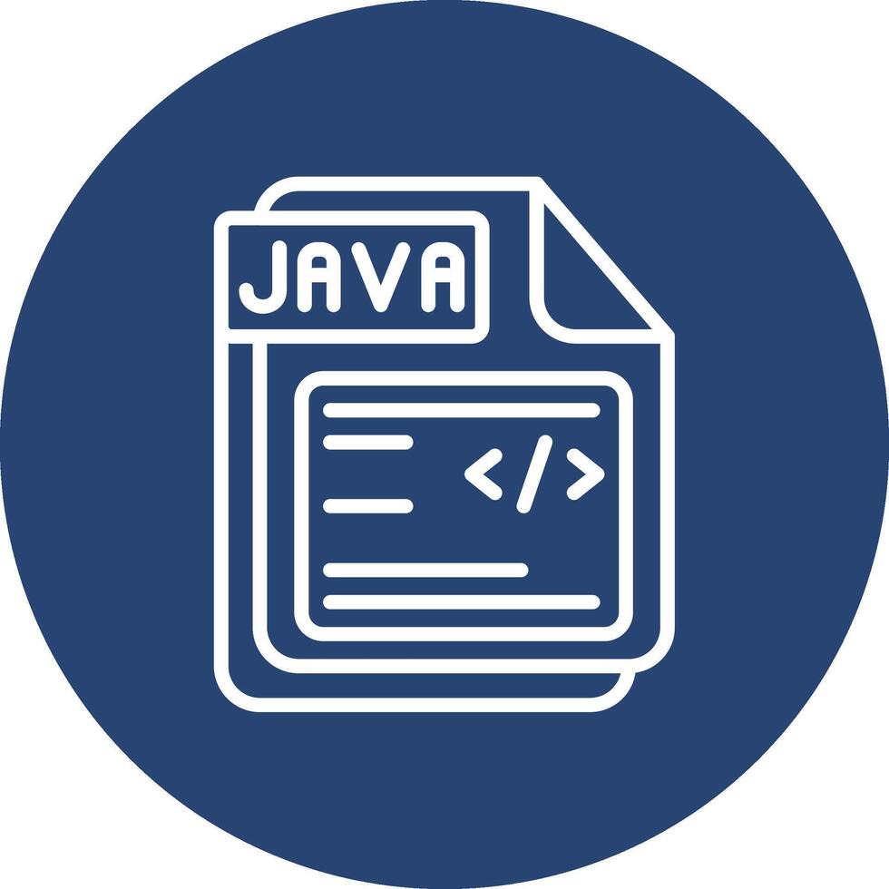JAVA Sharp Linear Design Mark vector