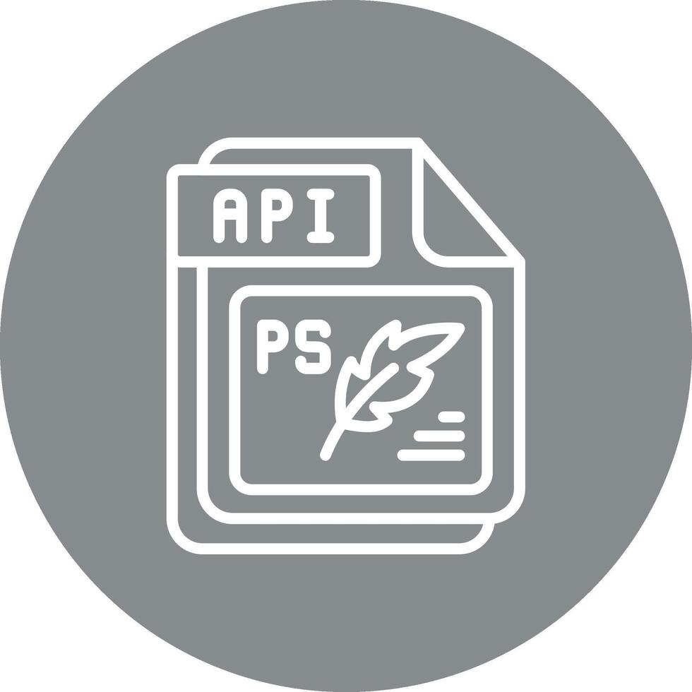 API Pixel Grid Style Artwork vector