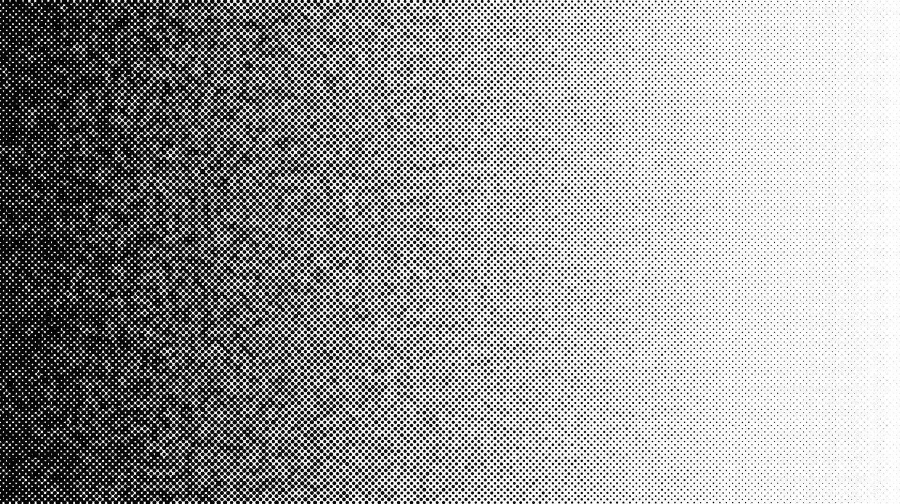 Halftone gradient. Faded stochastic dotwork texture. Random grunge noise background. Black dots, speckles or particles wallpaper. Halftone backdrop vector