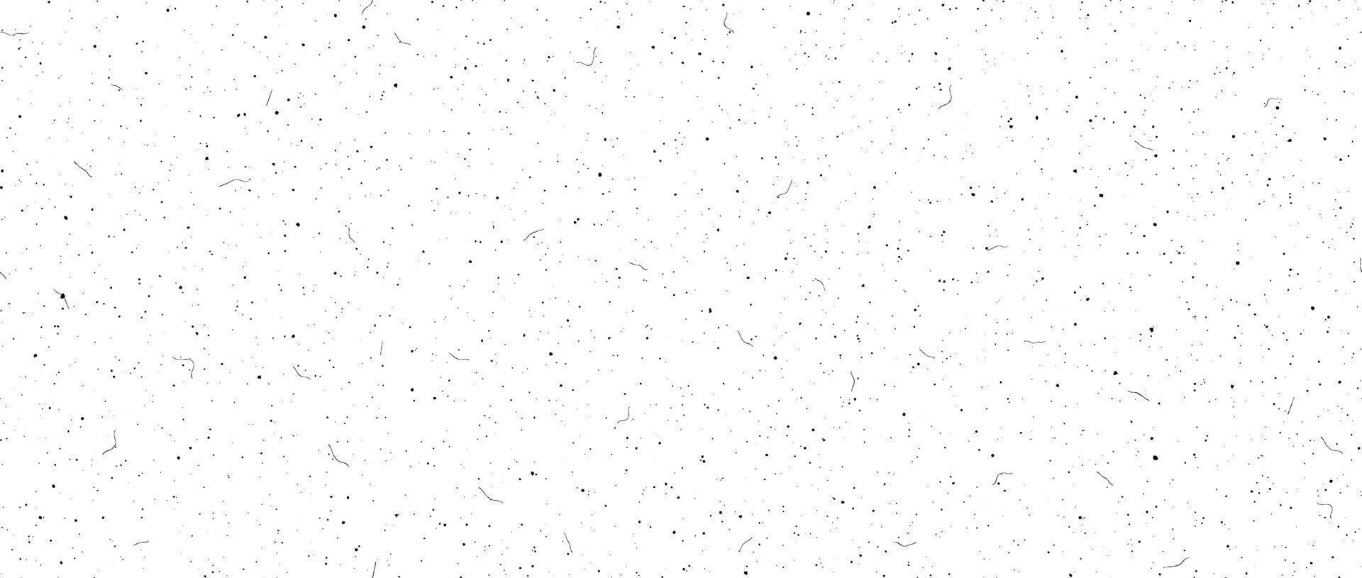 Black speckles seamless background. Dusty noise film texture. Old grunge particles, scratches, fibers, flecks repeating wallpaper. Vintage rough dirty overlay. Gritty sand specks effect vector