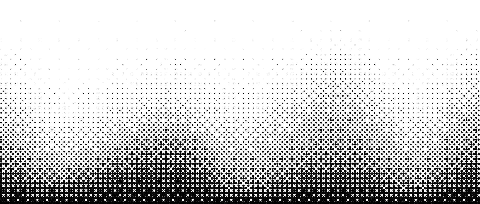 Pixelated bitmap wave gradient texture. Black and white dither pattern background. Abstract wavy glitchy pattern. 8 bit game screen wallpaper. Wide pixel art retro illustration vector