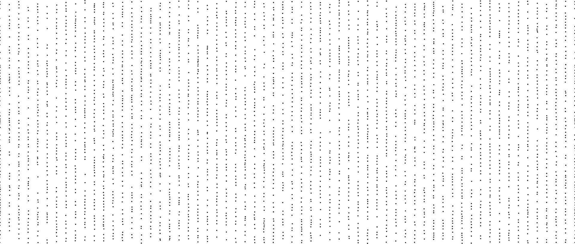 Dotted lines seamless pattern. Black and white stippled background. Vertical dot stripes repeating wallpaper. Abstract minimalistic seamless texture. Monochrome textured backdrop. Fabric swatch vector