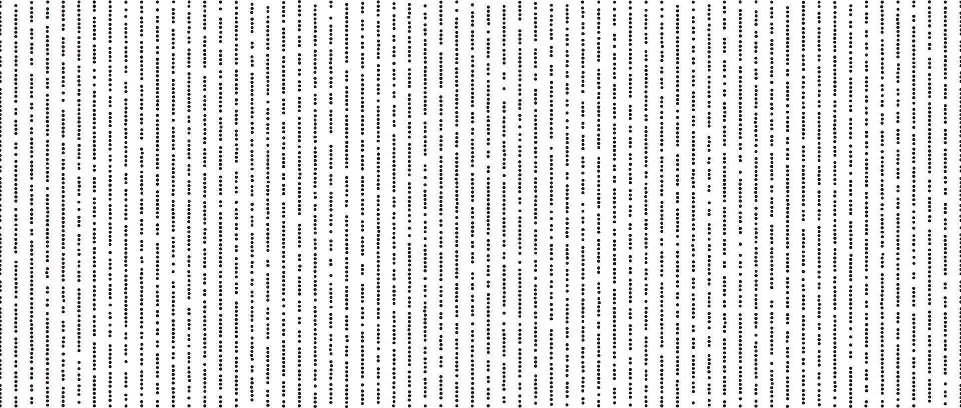 Dotted lines seamless pattern. Stippled line background. Vertical dot stripe repeating wallpaper. Abstract minimalistic seamless texture. Monochrome textured backdrop. Textile fabric swatch vector