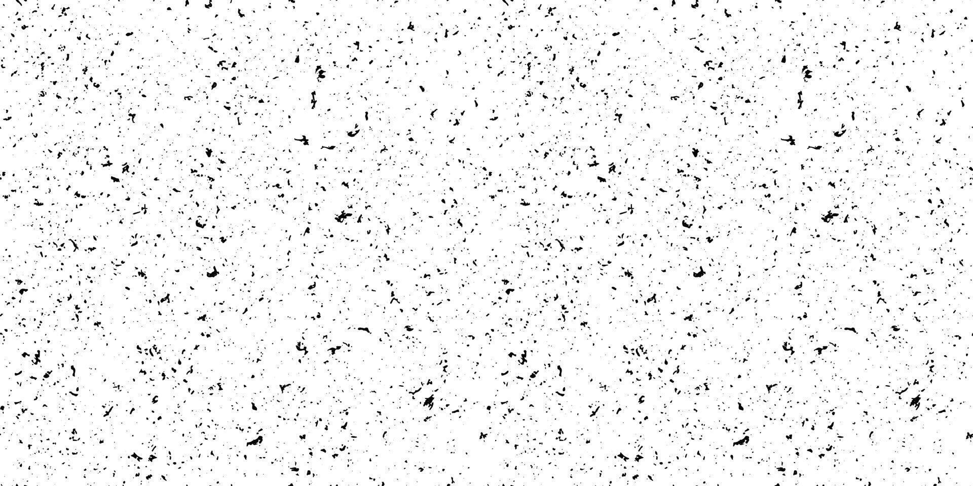 Black and white mottled seamless pattern. Small grunge sprinkles, particles, dust and spots texture. Noise grain repeating background. Overlay random grit wallpaper. vector