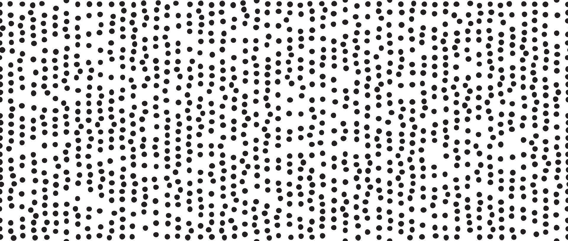 Dotted lines seamless pattern. Stippled lines background. Vertical polka dot stripe repeating wallpaper. Abstract minimalistic seamless texture. Black and white dots textile swatch. vector