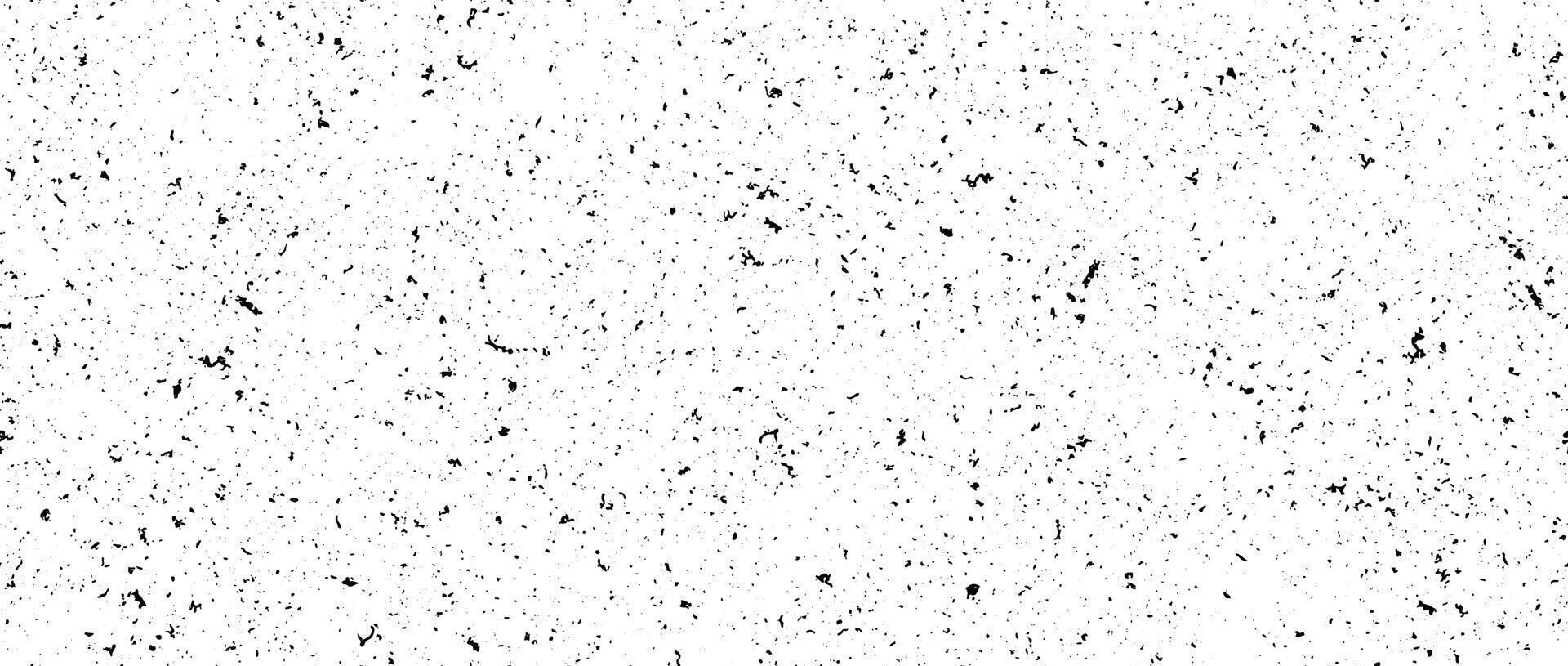 Black and white mottled seamless pattern. Small grunge sprinkles, particles, dots and spots texture. Noise grain repeating background. Overlay random grit wallpaper. Dust backdrop vector
