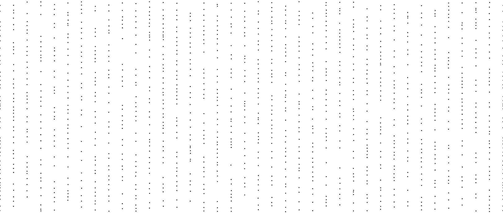 Dotted lines seamless pattern. Black and white stippled background. Vertical dot stripes repeating wallpaper. Abstract minimalistic seamless texture. Monochrome textured backdrop. vector