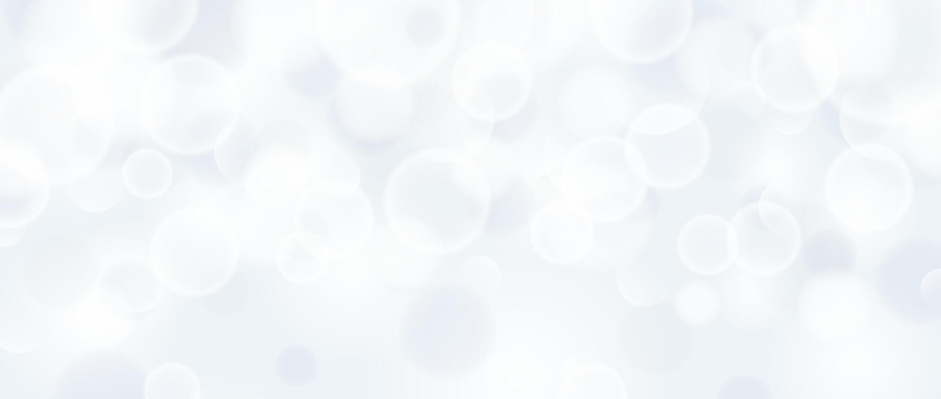 Abstract circle bokeh background. Smooth soft grey blur effect wallpaper. Shiny silver blue blurry sparkles texture. Seasonal backdrop for Christmas, New Year or birthday card, poster, banner. vector