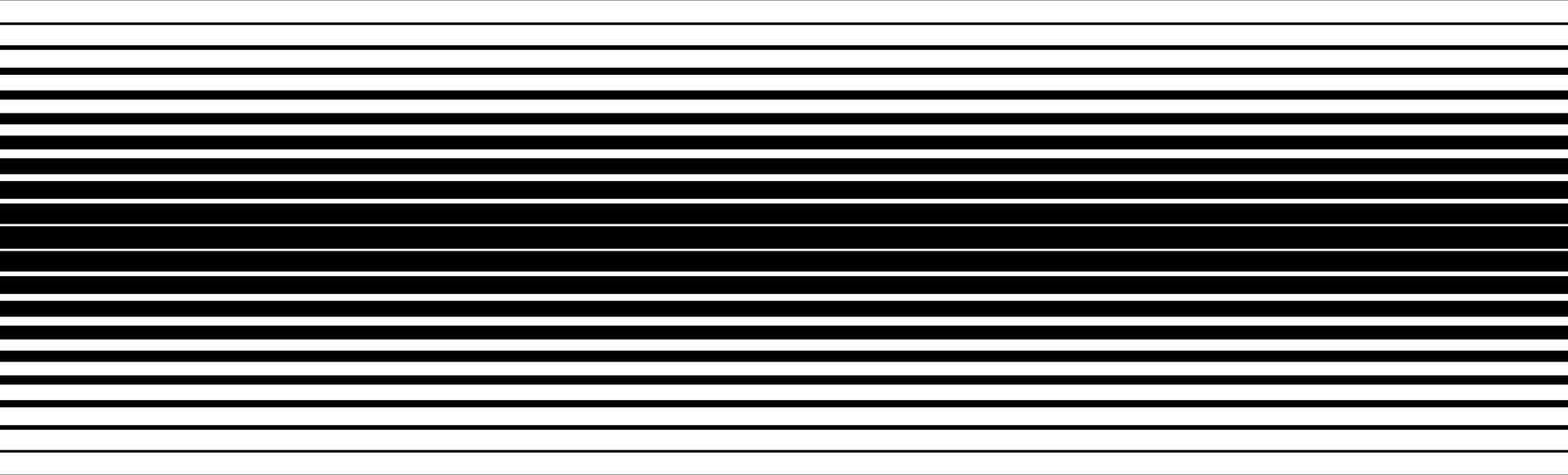 Line halftone gradient texture. Fading horizontal stripe gradation background. Repeating wide pattern backdrop. Black parallel thin line wallpaper for overlay, print, cover, graphic design vector
