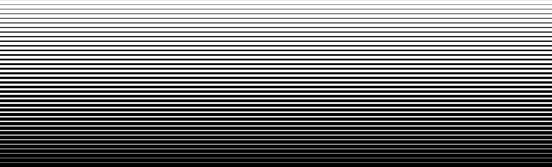 Thin line halftone gradation texture. Faded horizontal stripe gradient background. Repeating wide pattern backdrop. Black parallel lines wallpaper for overlay, print, cover, graphic design. vector