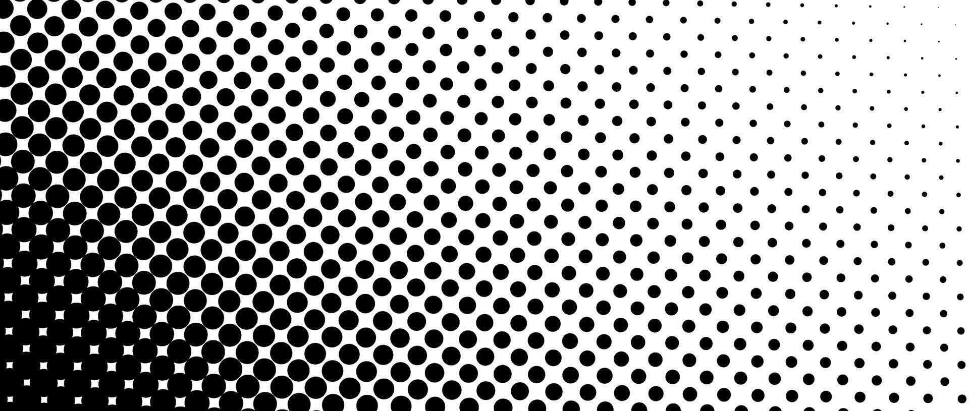 Dotted halftone diagonal texture. Fading polka dot tint gradient background. Repeating dots gradation pattern. Black vanishing comic pop art overlay backdrop. Raster effect wallpaper. vector