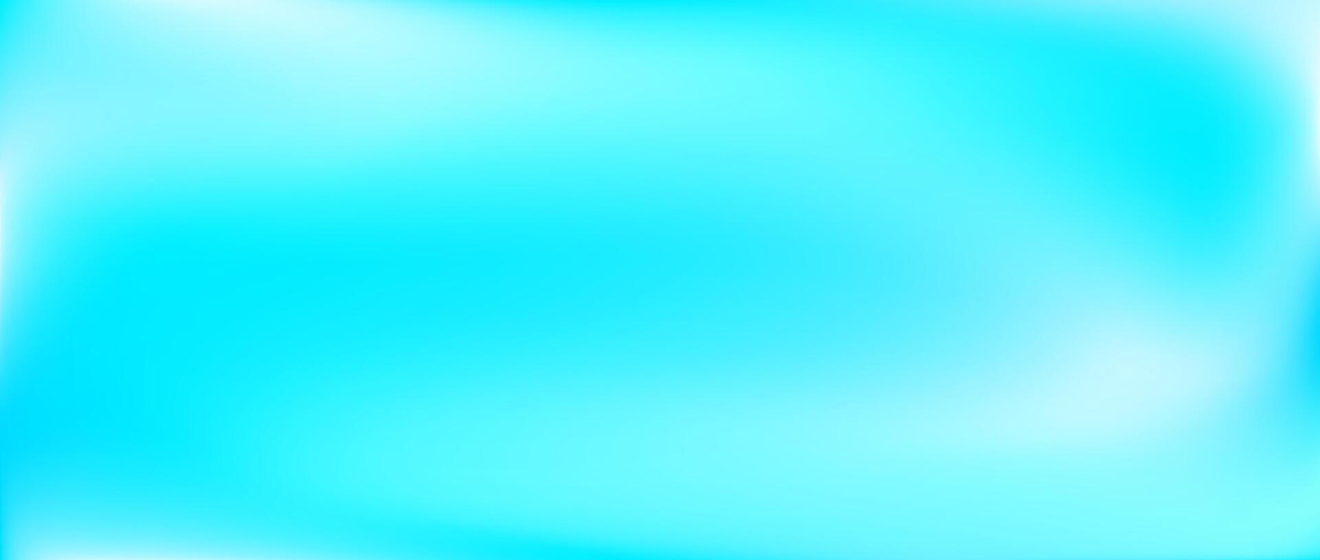 Vibrant turquoise gradient background. Bright fluid teal color backdrop. Abstract smooth tosca color wallpaper. Blur vivid azure marine concept texture for banner, poster, brochure. vector