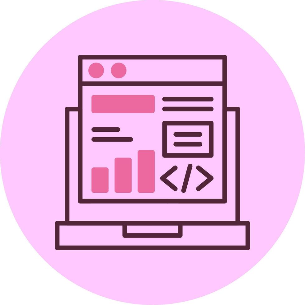 código despliegue línea mezcla circulo icono vector