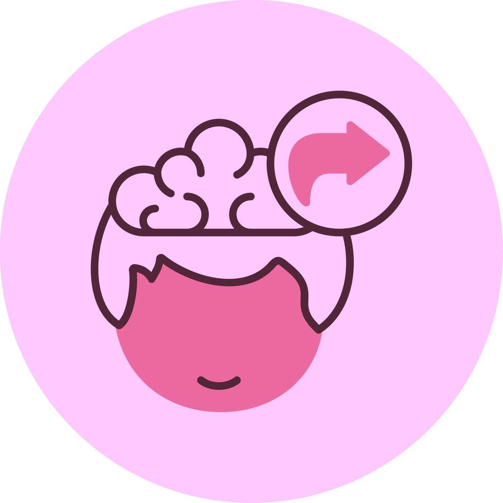 Redo Human Face Line Mix Circle vector