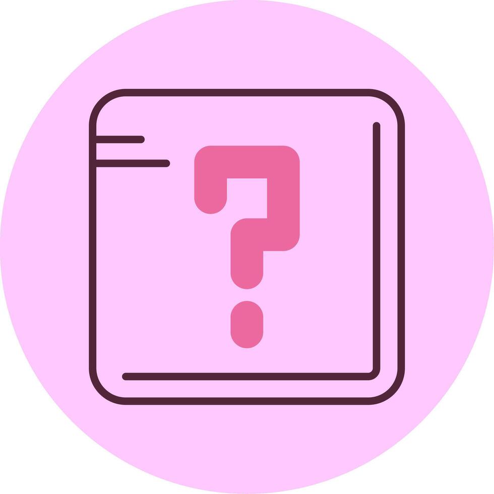 Question mark Line Minimal Mix Circle Icon vector
