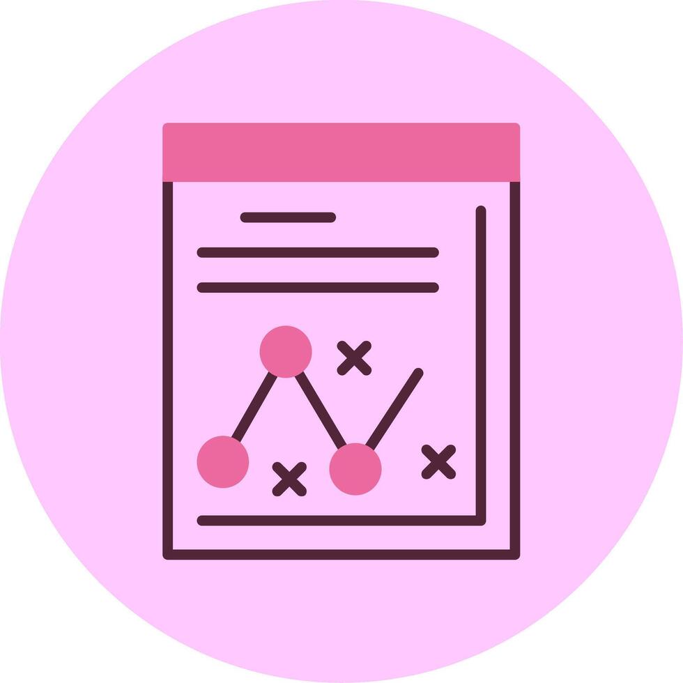 Strategy Line Minimal Mix Circle Icon vector
