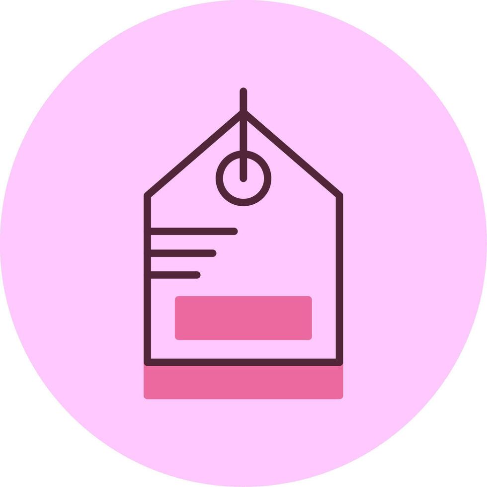 Sale Tag Minimsl Mix Circle Icon vector