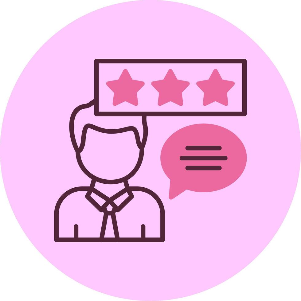 Customer Testimonials Minimsl Mix Circle Icon vector