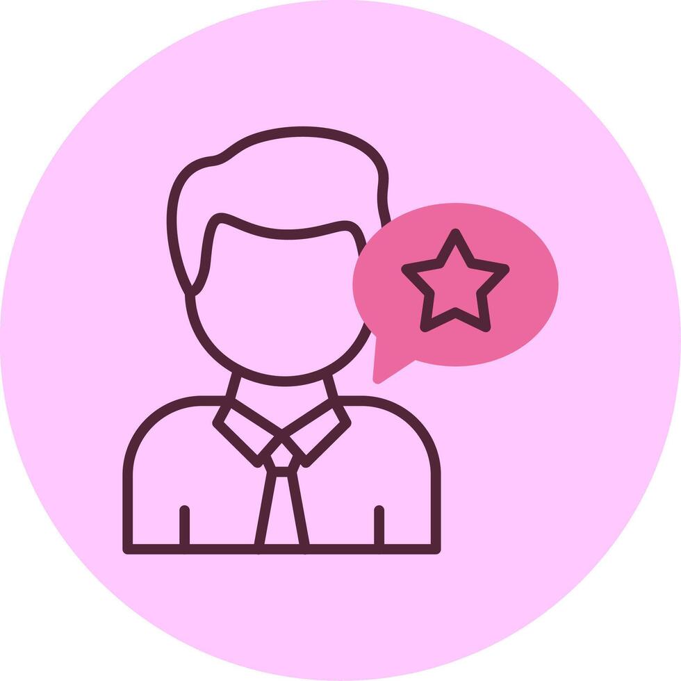 Customer Ratings Minimsl Mix Circle Icon vector