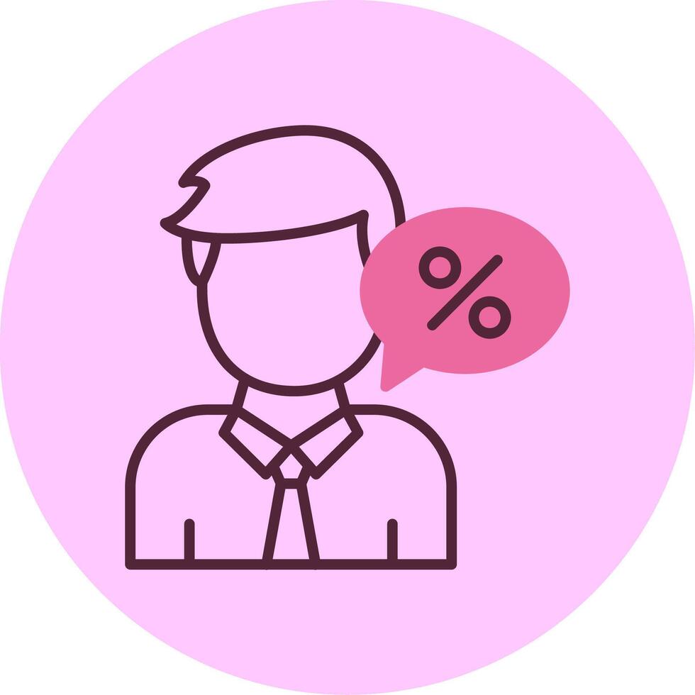 Tax advisor Minimal Mix Circle Icon vector