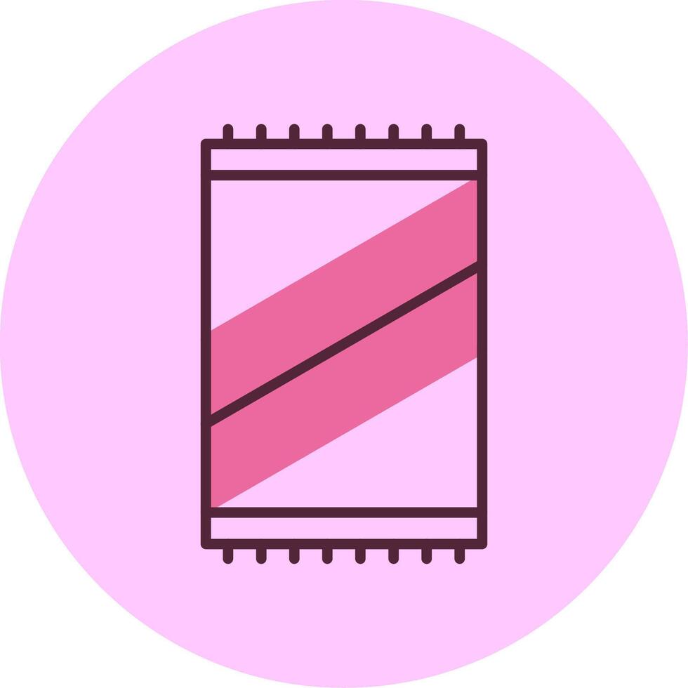 Beach towel Minimal Mix Circle Icon vector