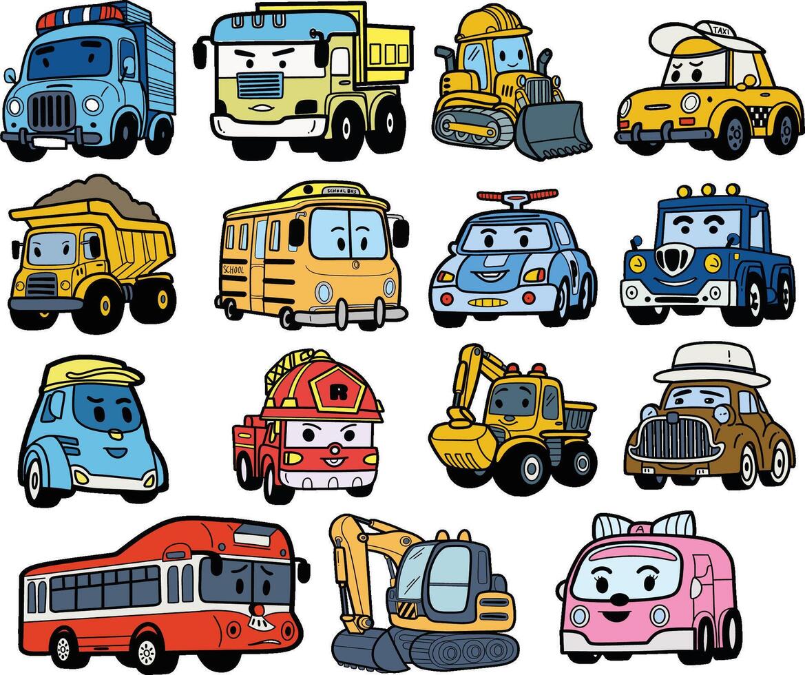 the all concept car clipart vector