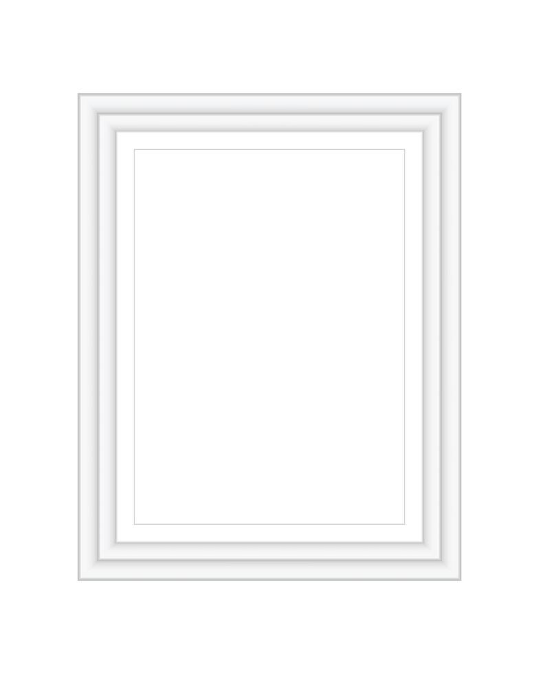 Realistic vertical frame mockup white empty square rectangle border blank poster on wooden wall background photo art presentation exhibition template in elegant interior room vector