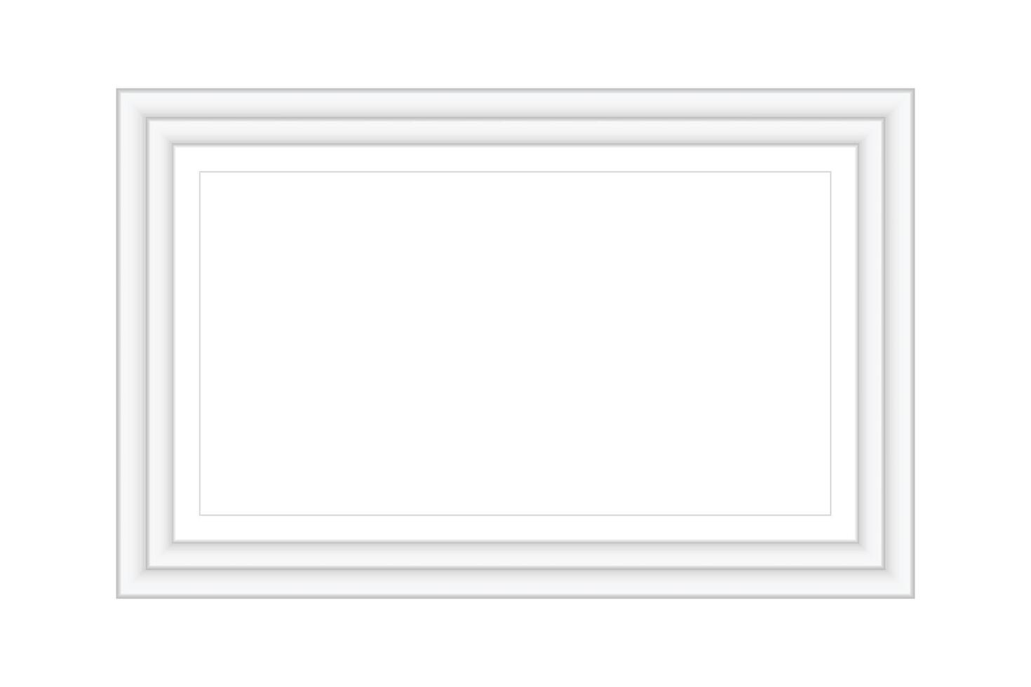 Realistic frame mockup black white empty modern square rectangle border blank poster on wooden wall background photo art presentation exhibition template in elegant interior room vector