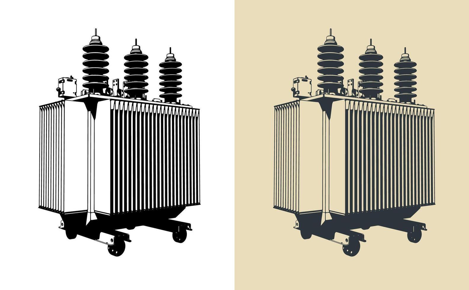 Power three-phase transformer vector
