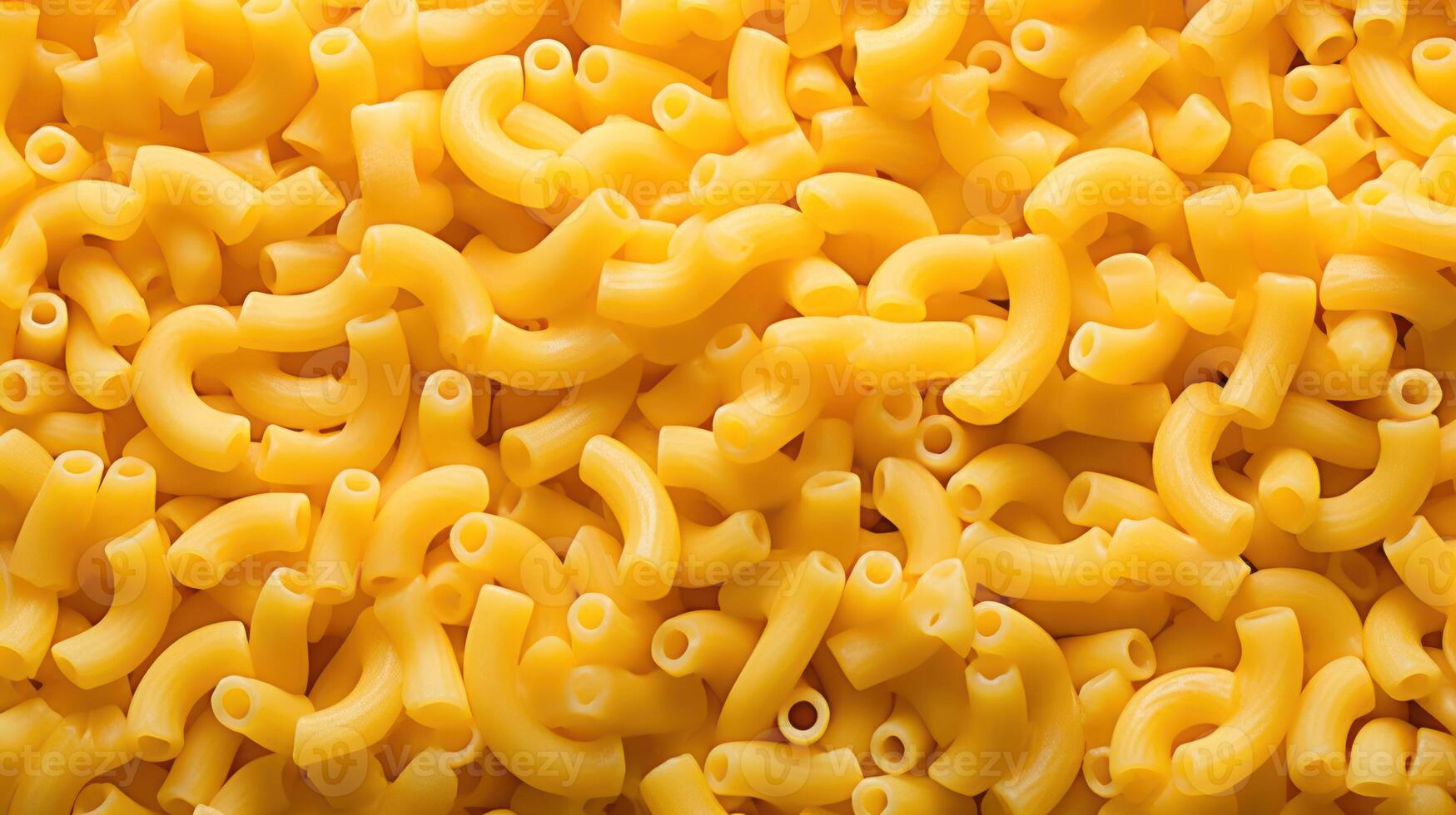 Pile of elbow macaroni pasta, close-up view. photo