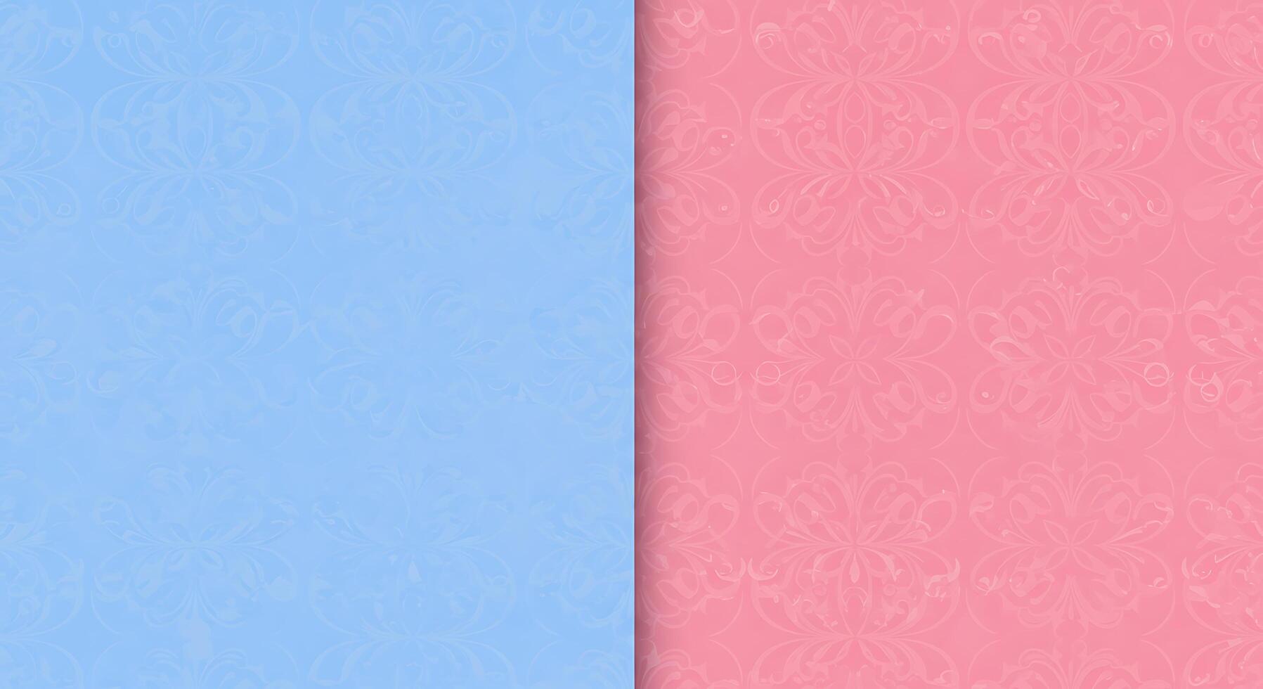 Two different colored wallpaper patterns photo