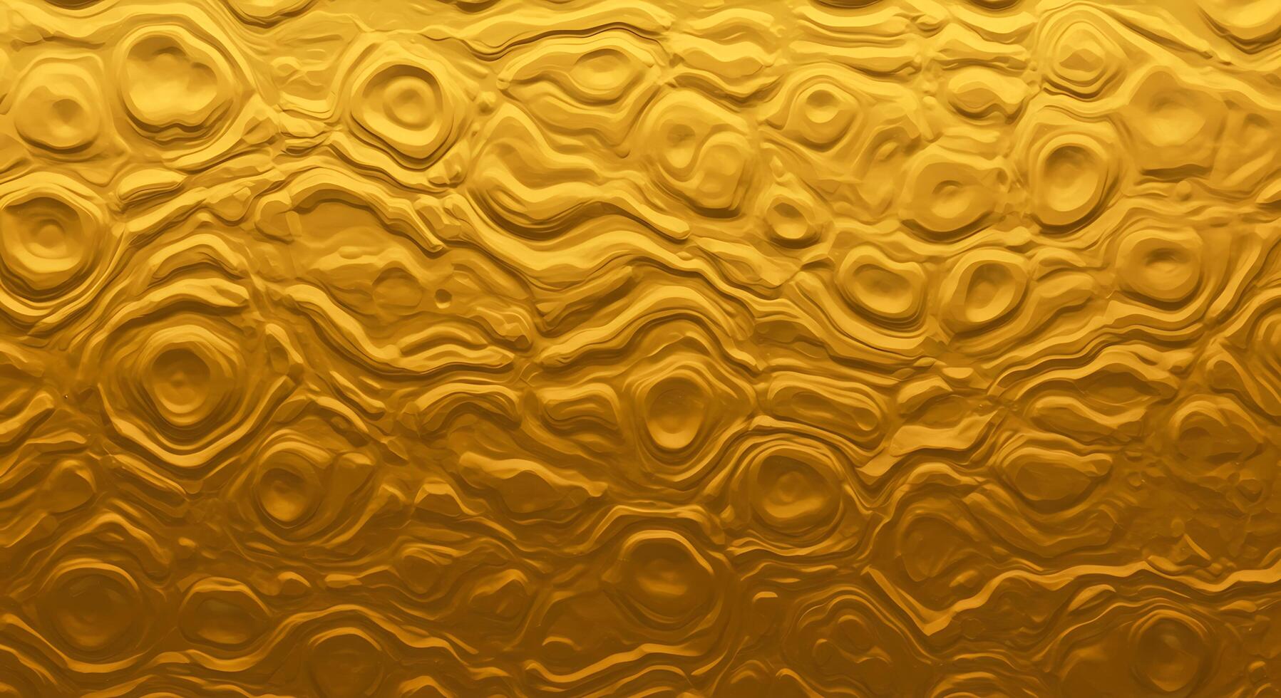 Golden texture background with wavy patterns photo