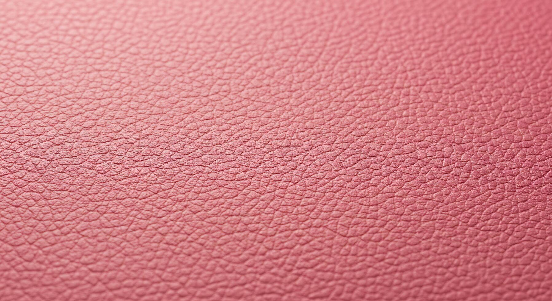 A close up of a pink leather surface photo