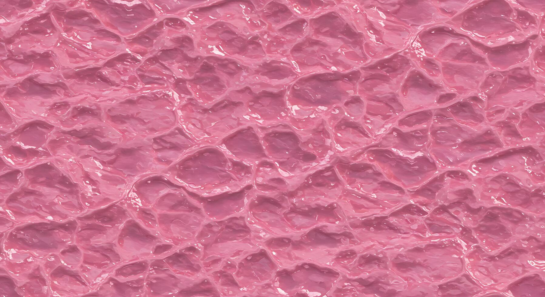 A pink, smooth surface with many small bubbles photo