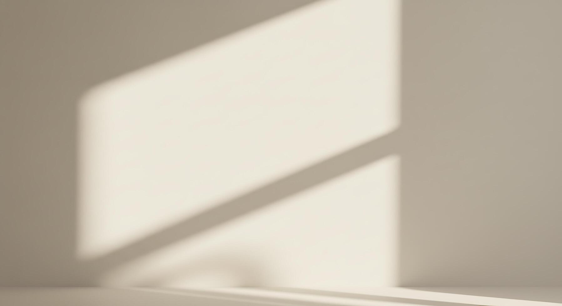 A white room with a window and a light coming in photo