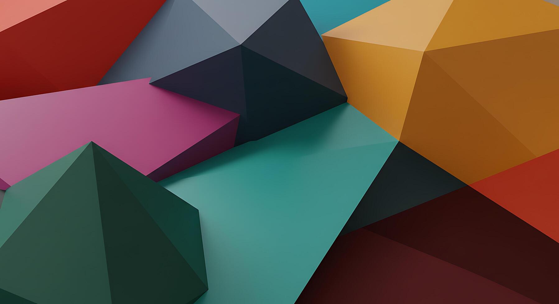 A colorful abstract background with many different colored triangles photo